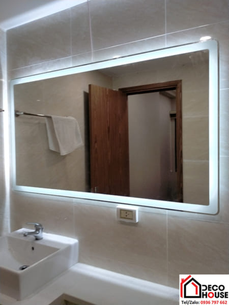 gương đèn led treo tường nhà tắm
