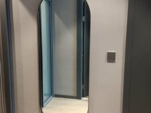Gương Đứng Hình Bầu Dục Viền Khung 600x1400