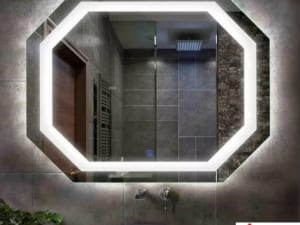 Gương Led Phòng Tắm Hình Bát Giác 1200x900