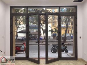 Cửa nhôm Xingfa màu nâu cafe