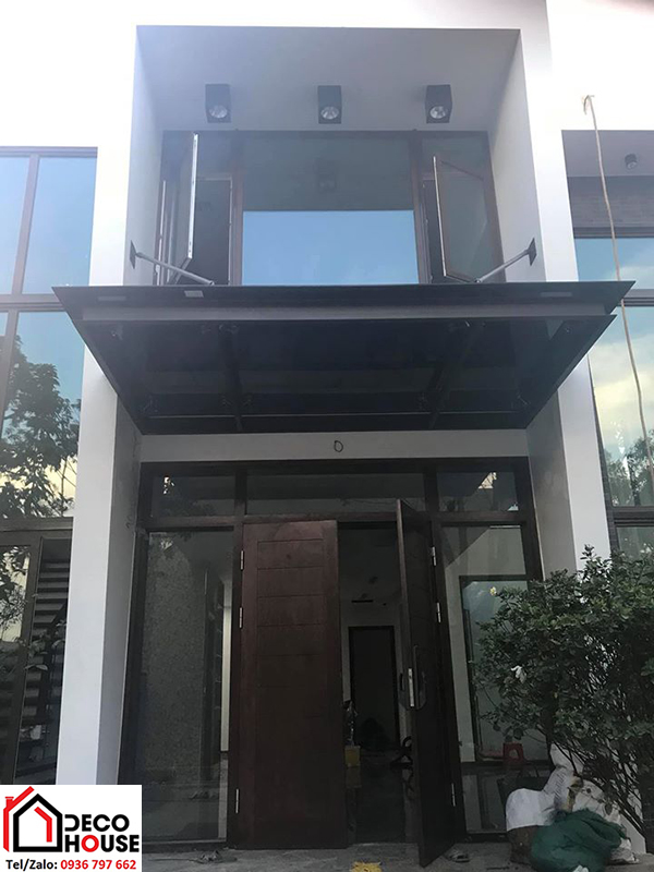 Mái kính cường lực màu xanh đen