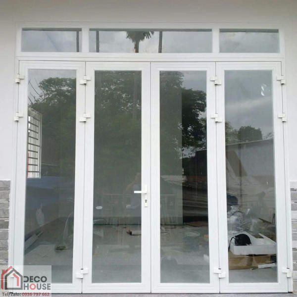 Thi công cửa nhôm Xingfa màu trắng