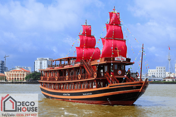 Tranh 3D hình ảnh con thuyền