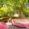 Tranh kính 3D phòng ngủ