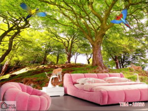 Tranh kính 3D phòng ngủ