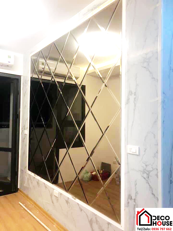 Gương trang trí dán tường