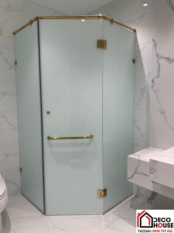 Cabin tắm kính 135 độ kính mờ