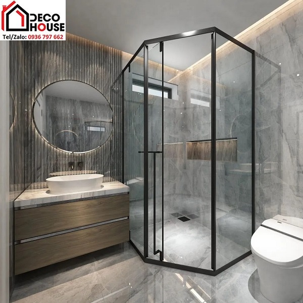 Vách kính tắm phụ kiện Gymek cao cấp