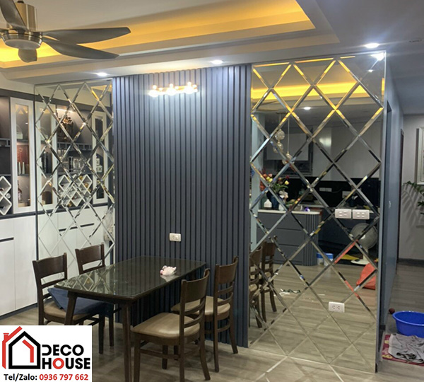 Mẫu gương ghép hình quả trám đẹp tại Hà Nội