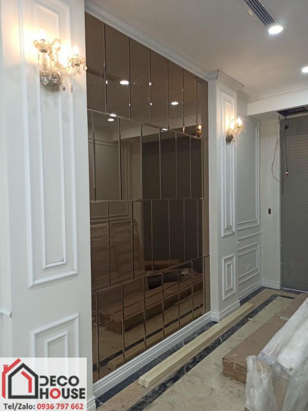 Mẫu gương kiểu ô vuông đẹp