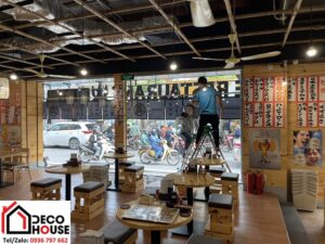 Thi công cửa kính nhà hàng tại Hà Nội