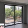 Mẫu cửa lùa nhôm Xingfa 1 cánh phòng ngủ ra ban công
