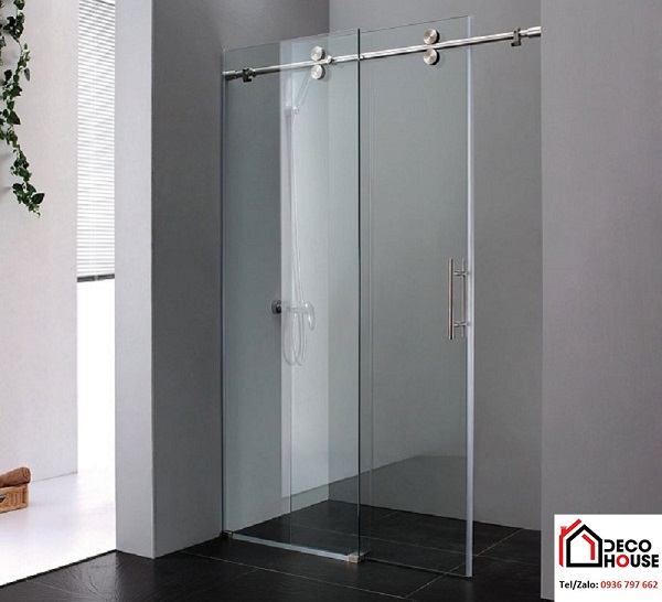 Vách kính phòng tắm cánh lùa treo