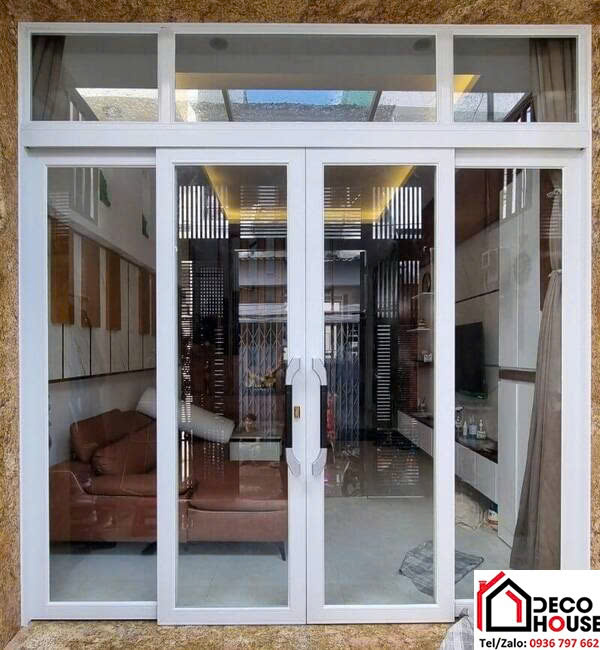 Lắp cửa nhôm kính trượt quay 4 cánh tại Hà Nội