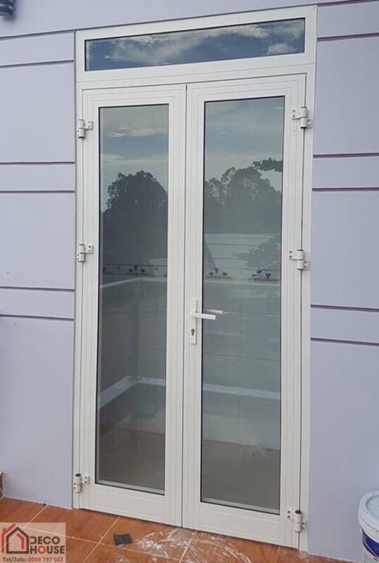 Cửa nhôm Xingfa 2 cánh màu trắng sứ đẹp